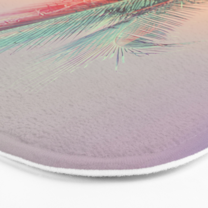 Pastel Palms #2 - Modern Tropical Photograph Bath Mat Gallery Image 3