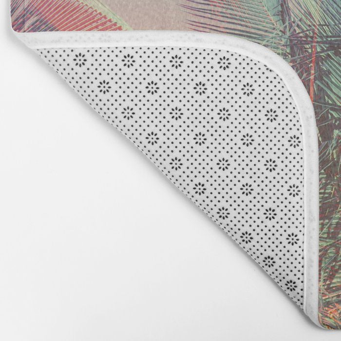 Pastel Palms #2 - Modern Tropical Photograph Bath Mat Gallery Image 2