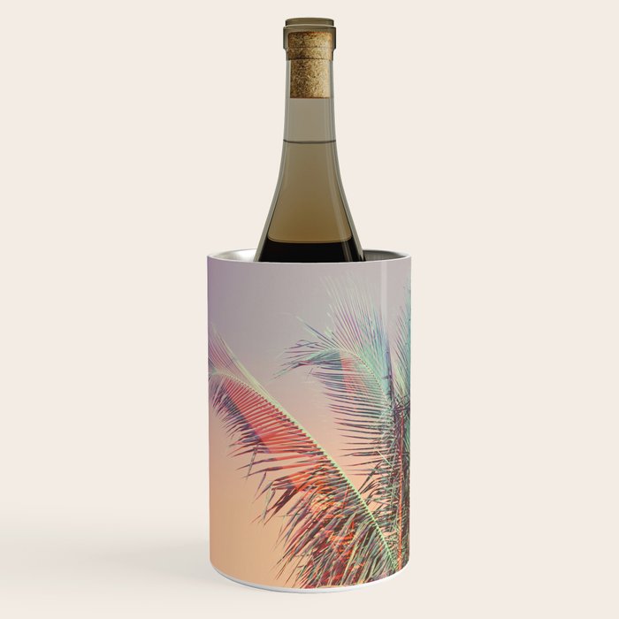 Pastel Palms #2 - Modern Tropical Photograph Wine Chiller Gallery Image 2