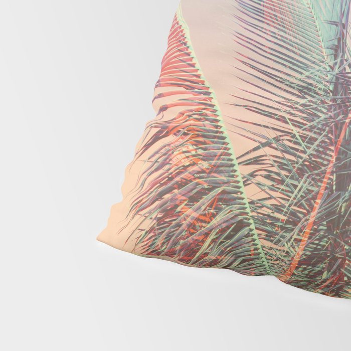 Pastel Palms #2 - Modern Tropical Photograph Pillow Sham Gallery Image 4