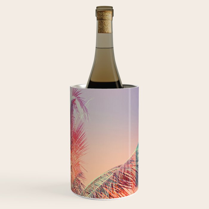 Pastel Palms #2 - Modern Tropical Photograph Wine Chiller Gallery Image 3