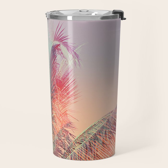 Pastel Palms #2 - Modern Tropical Photograph Travel Mug Gallery Image 2