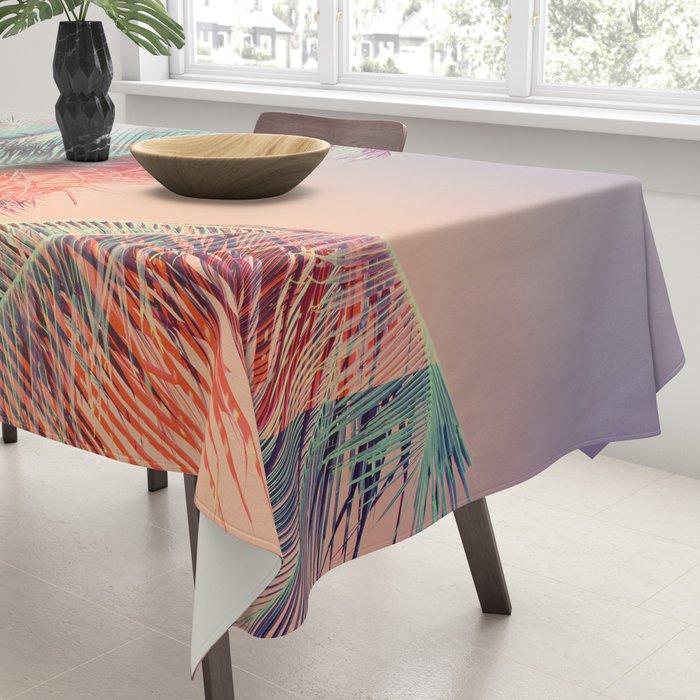 Pastel Palms #2 - Modern Tropical Photograph Tablecloth Gallery Image 3