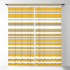 Perfectly Mustard Stripe Pattern with White and Gray Window Curtain Gallery Image 5