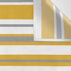 Perfectly Mustard Stripe Pattern with White and Gray Wall Tapestry Gallery Image 3