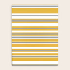 Perfectly Mustard Stripe Pattern with White and Gray Notebook Gallery Image 4
