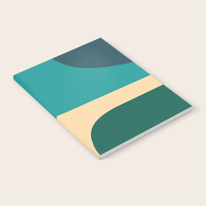 Mid Century Color Blocks Notebook Gallery Image 1