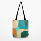 Mid Century Color Blocks Tote Bag Gallery Image 2