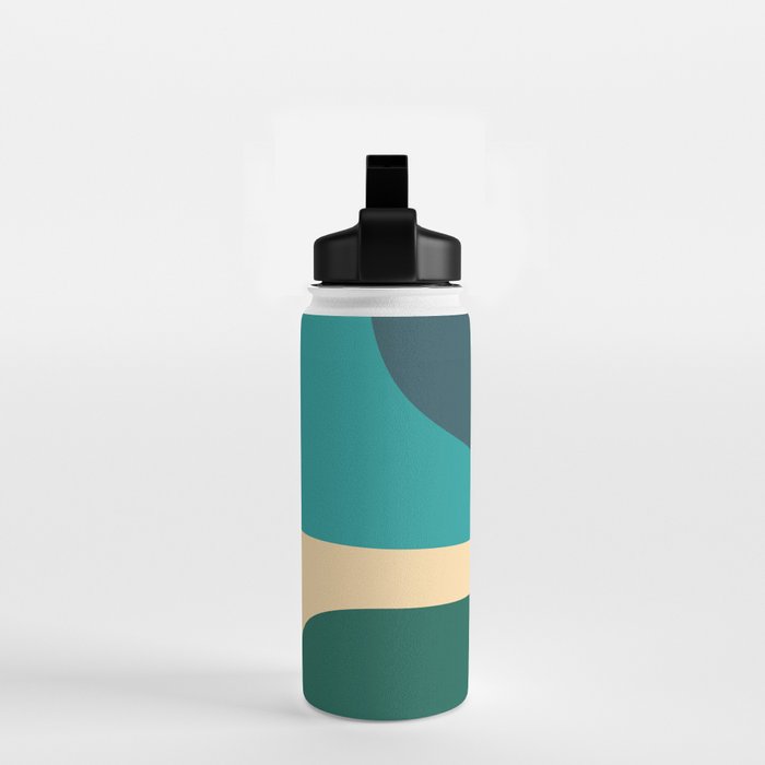 Mid Century Color Blocks Water Bottle Gallery Image 2