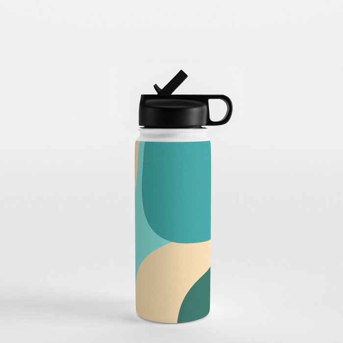 Mid Century Color Blocks Water Bottle Gallery Image 1