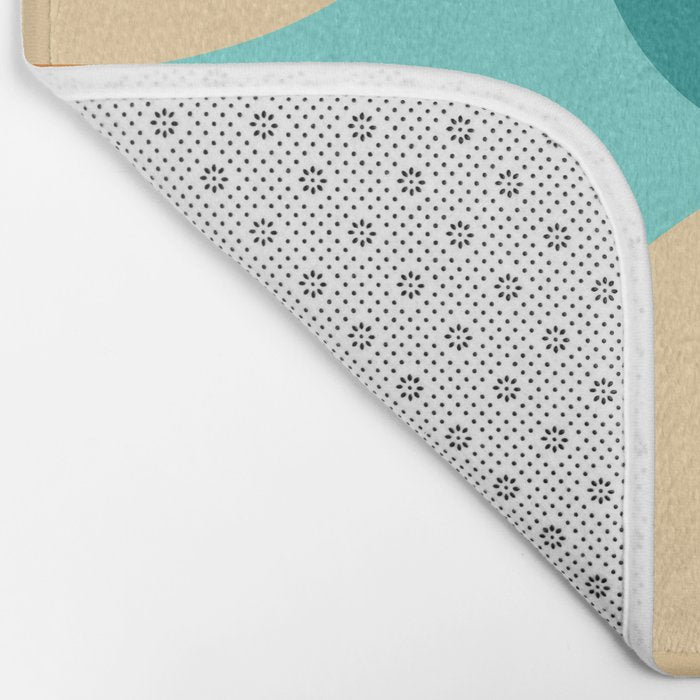 Mid Century Color Blocks Bath Mat Gallery Image 2