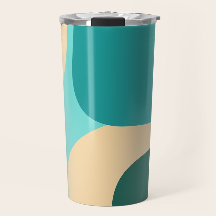 Mid Century Color Blocks Travel Mug Gallery Image 1