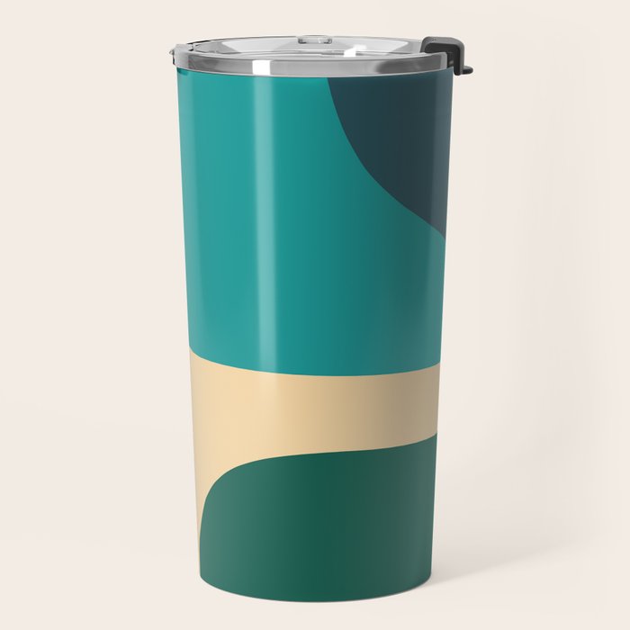 Mid Century Color Blocks Travel Mug Gallery Image 2