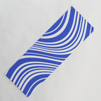  Wavy Stripes XXXIV - Bright Blue Yoga Mat Gallery Image 1