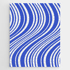  Wavy Stripes XXXIV - Bright Blue Jigsaw Puzzle Gallery Image 1