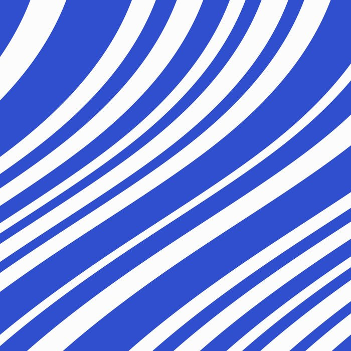  Wavy Stripes XXXIV - Bright Blue Coffee Mug Gallery Image 2