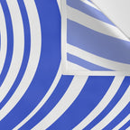  Wavy Stripes XXXIV - Bright Blue Wall Tapestry Gallery Image 3