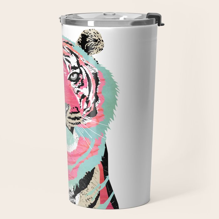 Pink Tiger Travel Mug Gallery Image 2