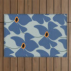 Abstract Floral Glam #3 #decor #art #society6 Outdoor Rug Gallery Image 1