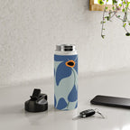 Abstract Floral Glam #3 #decor #art #society6 Water Bottle Gallery Image 4