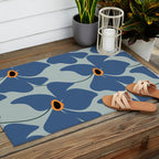 Abstract Floral Glam #3 #decor #art #society6 Outdoor Rug Gallery Image 2