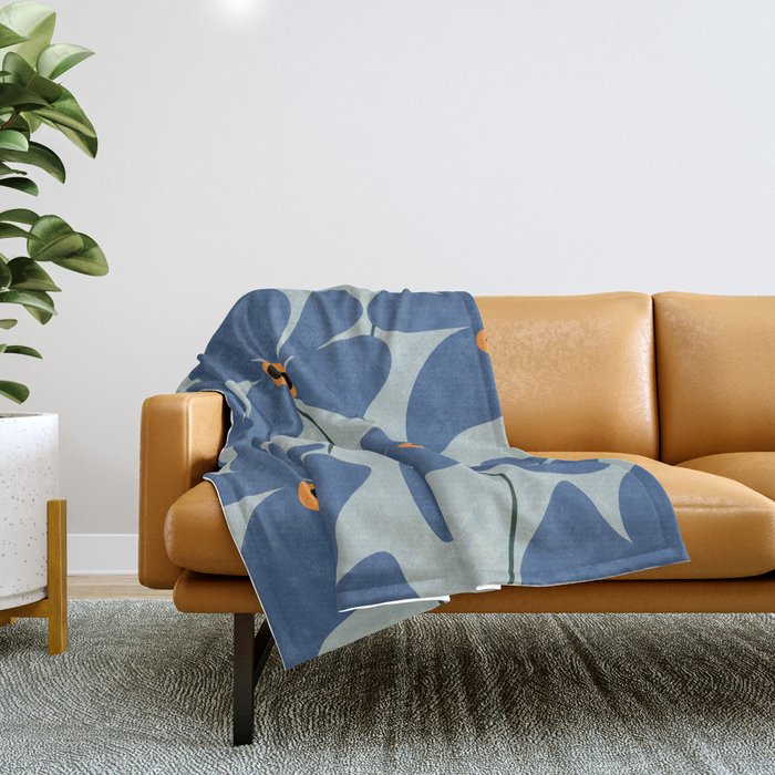 Abstract Floral Glam #3 #decor #art #society6 Throw Blanket Gallery Image 1