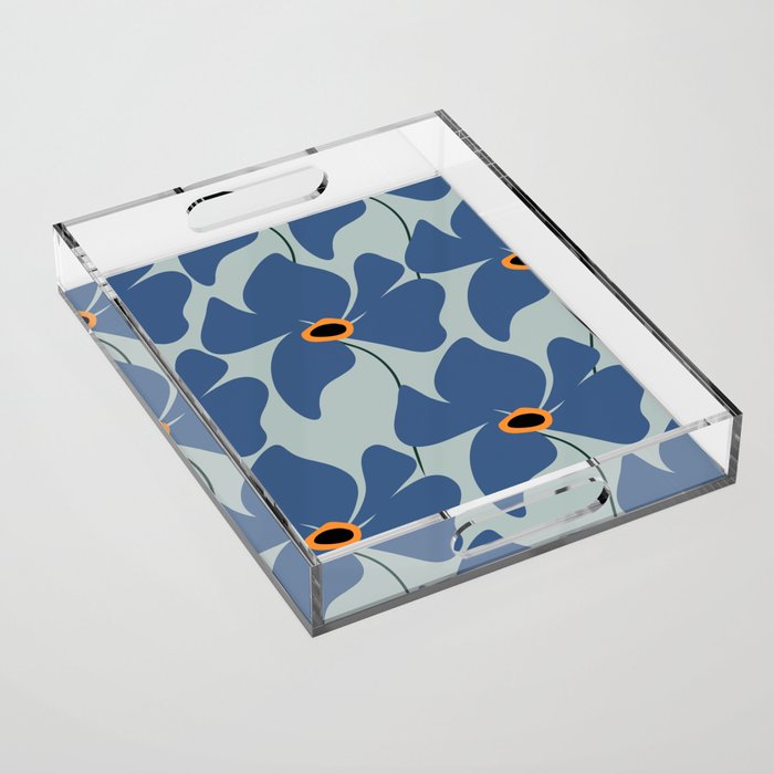 Abstract Floral Glam #3 #decor #art #society6 Acrylic Tray Gallery Image 1