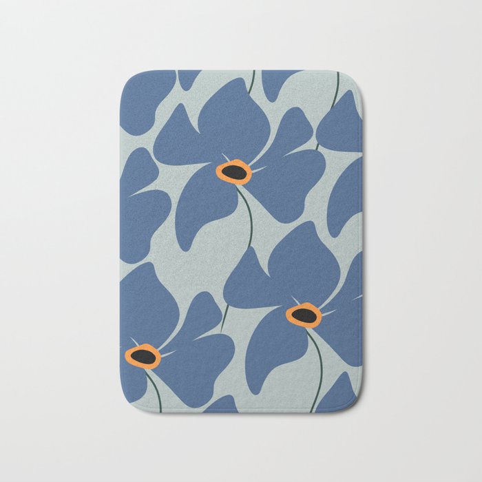 Abstract Floral Glam #3 #decor #art #society6 Bath Mat Gallery Image 1