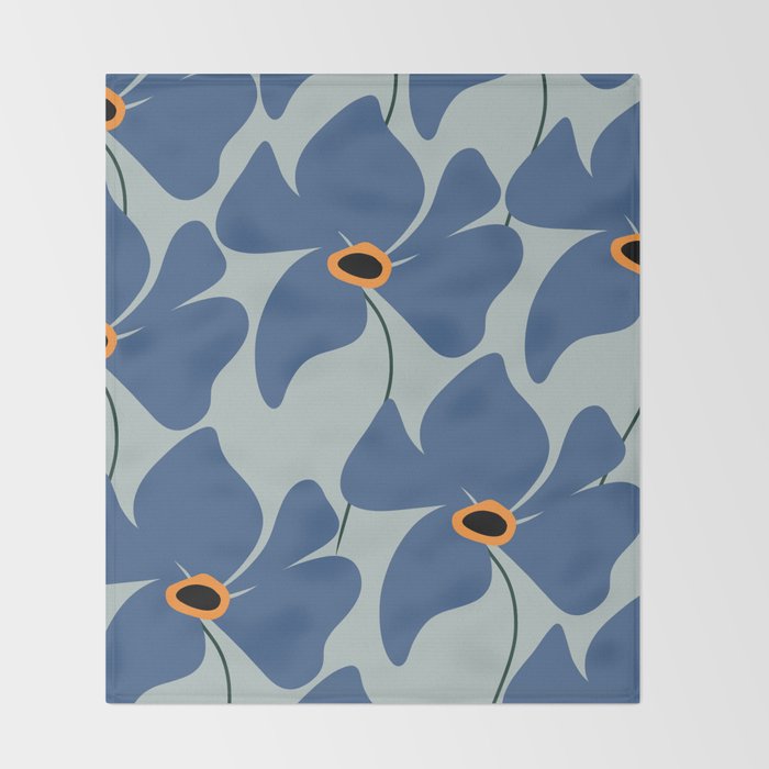 Abstract Floral Glam #3 #decor #art #society6 Throw Blanket Gallery Image 2