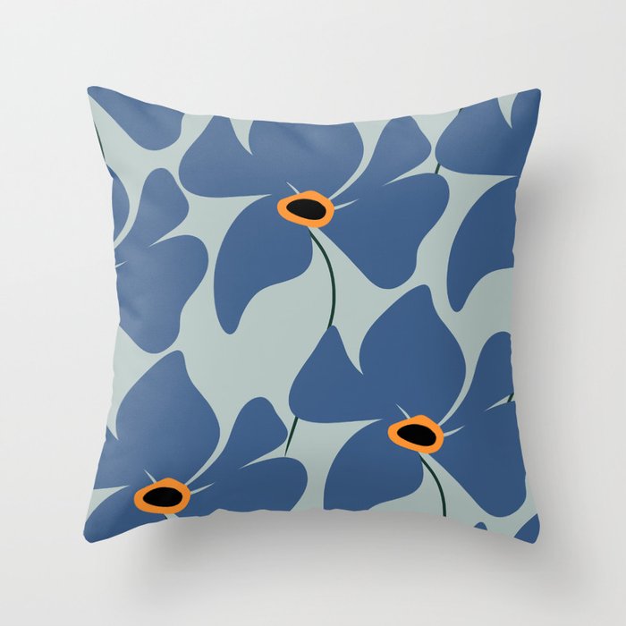 Abstract Floral Glam #3 #decor #art #society6 Throw Pillow Gallery Image 1