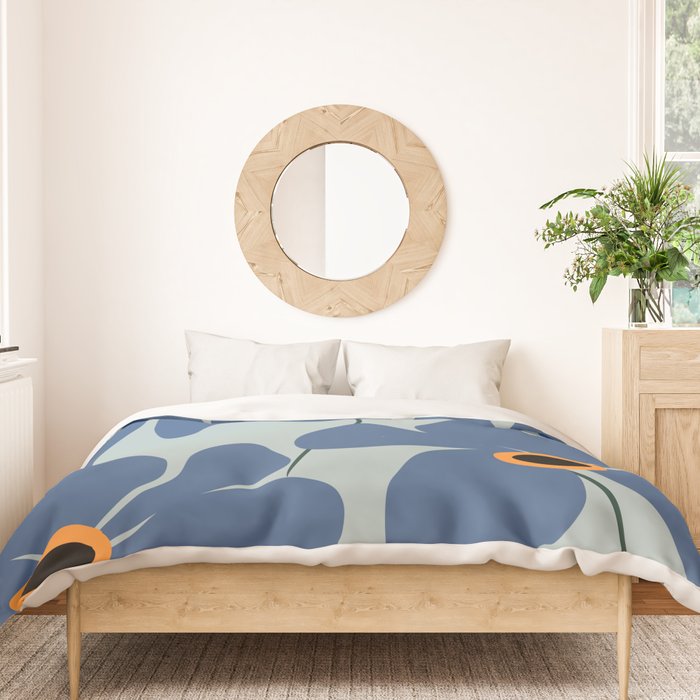 Abstract Floral Glam #3 #decor #art #society6 Duvet Cover Gallery Image 3