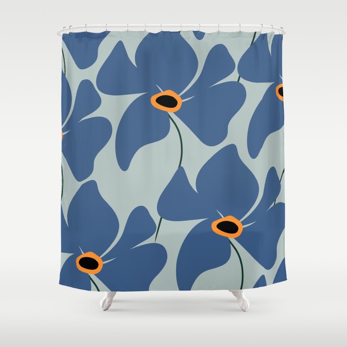 Abstract Floral Glam #3 #decor #art #society6 Shower Curtain Gallery Image 1