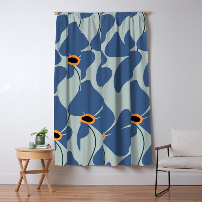 Abstract Floral Glam #3 #decor #art #society6 Window Curtain Gallery Image 5