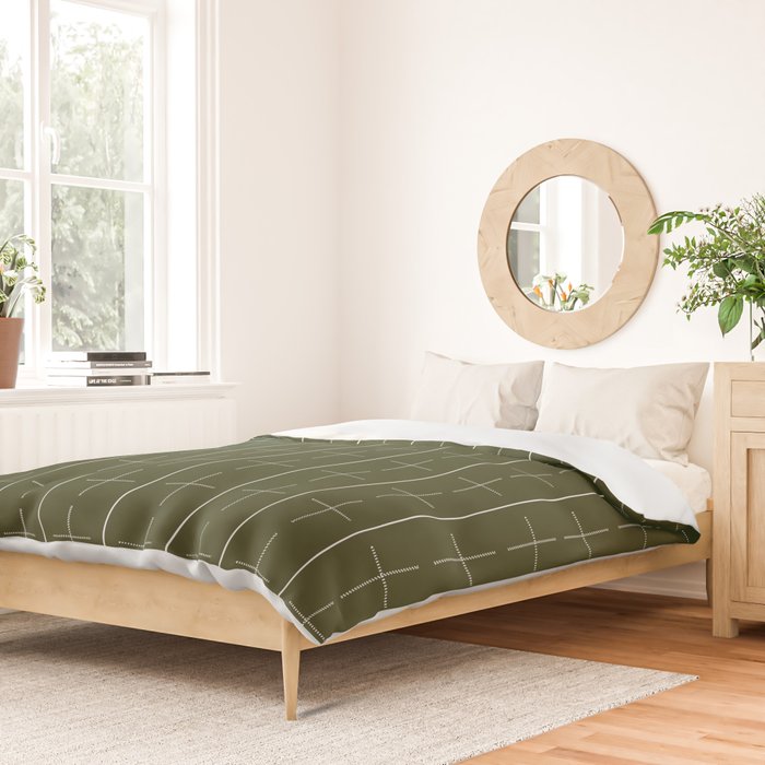 | + | + | Olive Green Duvet Cover Gallery Image 2