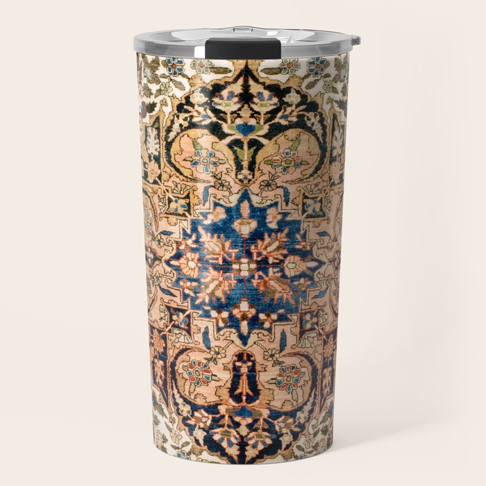 Ferahan Arak  Antique West Persian Rug Print Travel Mug Gallery Image 1