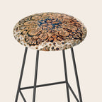 Ferahan Arak  Antique West Persian Rug Print Stool Gallery Image 2