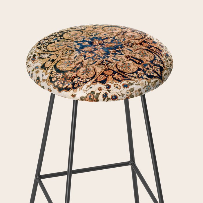 Ferahan Arak  Antique West Persian Rug Print Stool Gallery Image 2