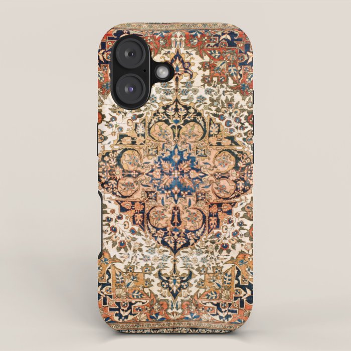 Ferahan Arak  Antique West Persian Rug Print iPhone Case Gallery Image 1