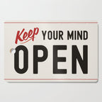 Keep Your Mind Open - Retro Mid Century Cutting Board Gallery Image 1