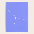 Cancer Zodiac Star Constellation Line Art Pastel Purple Poster Gallery Image 4