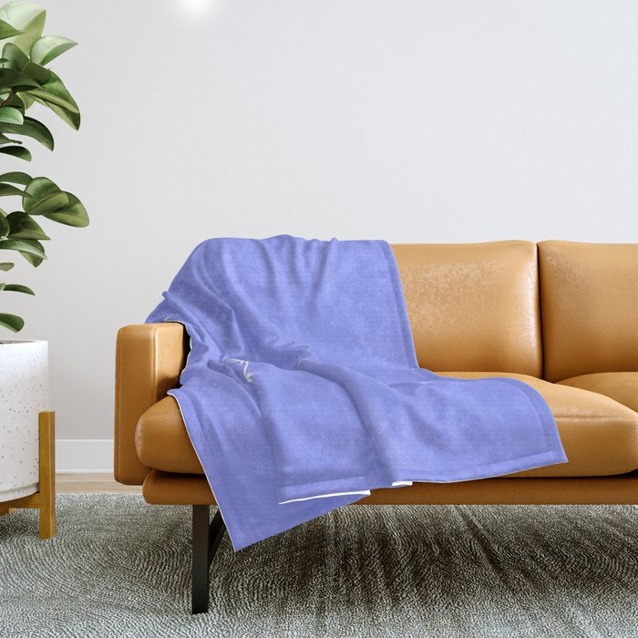 Cancer Zodiac Star Constellation Line Art Pastel Purple Throw Blanket Gallery Image 1