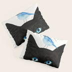 Cat and Bird Pillow Sham Gallery Image 3