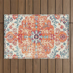 Southwest  Persian Carpet Print Outdoor Rug Gallery Image 1