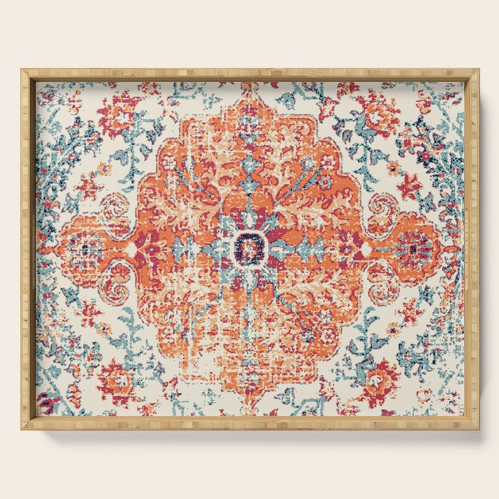 Southwest  Persian Carpet Print Serving Tray Gallery Image 1