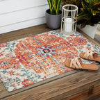 Southwest  Persian Carpet Print Outdoor Rug Gallery Image 2
