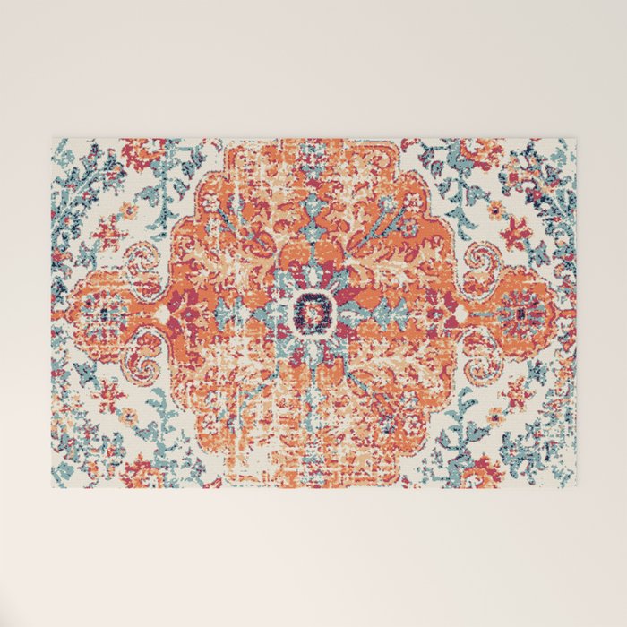 Southwest  Persian Carpet Print Welcome Mat Gallery Image 1