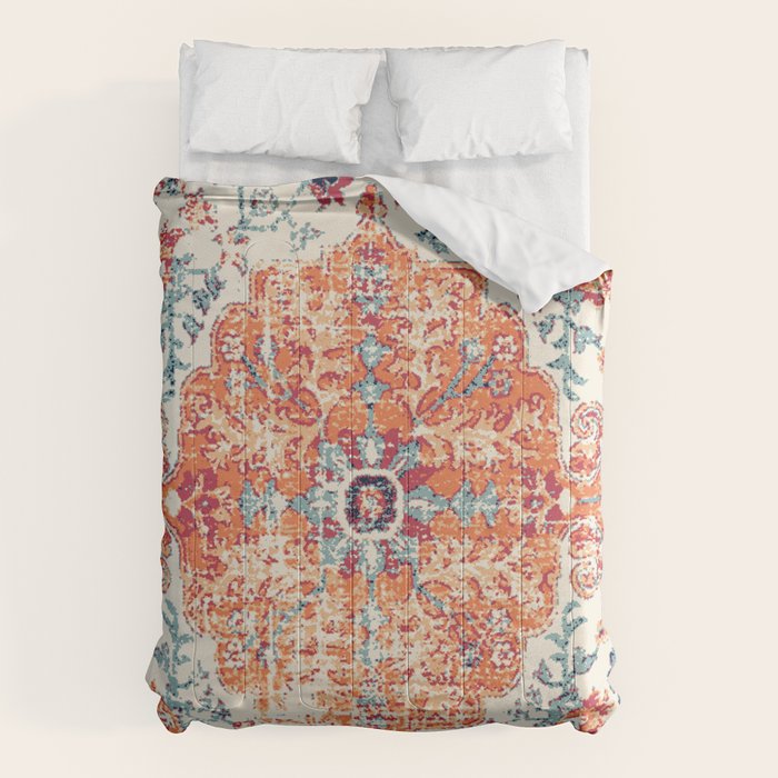 Southwest  Persian Carpet Print Comforter Gallery Image 1
