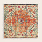 Southwest  Persian Carpet Print Wood Wall Art Gallery Image 1