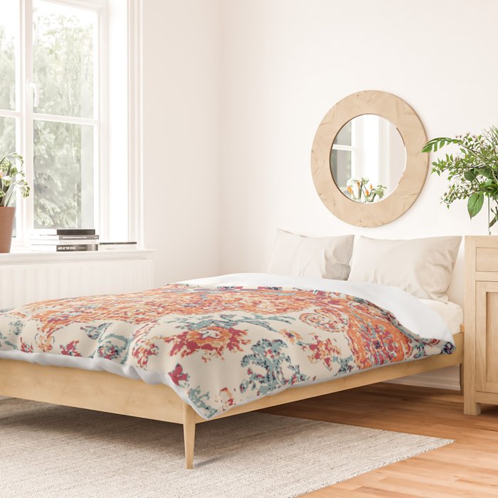 Southwest  Persian Carpet Print Duvet Cover Gallery Image 2