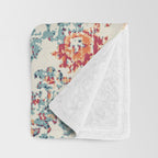 Southwest  Persian Carpet Print Throw Blanket Gallery Image 3